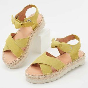 frye & co. Bow Sandals - Lula - Lime a376568
